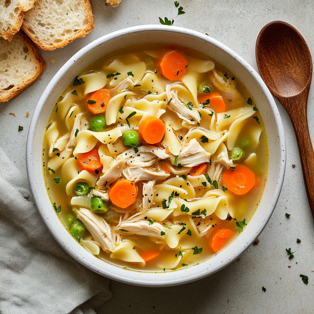 ガラス　オーナメント　chicken noodle soup ガラスオーナメントchicken noodle soup