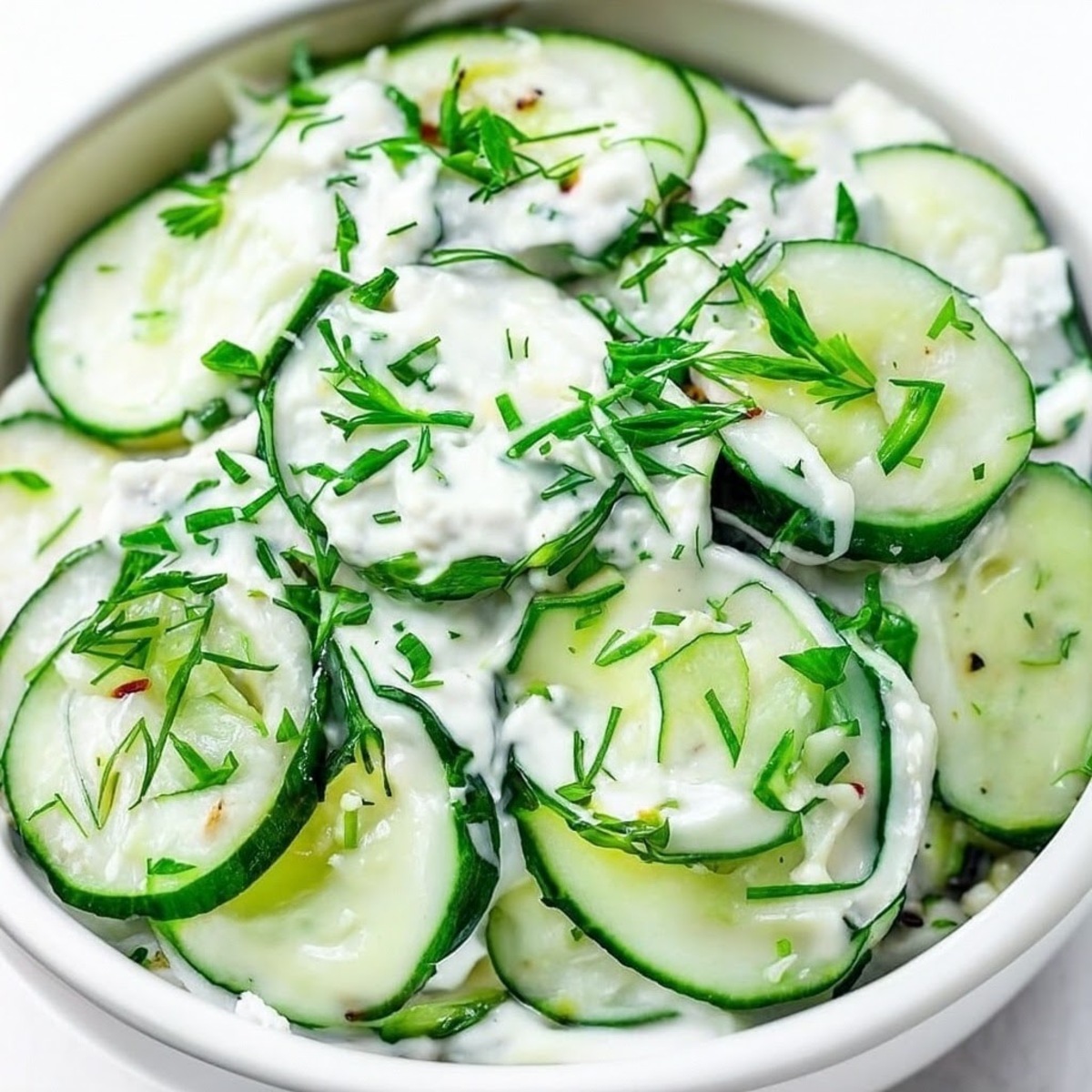 Creamy Cucumber Salad Recipe with Fresh Dill Recipe | Instacart