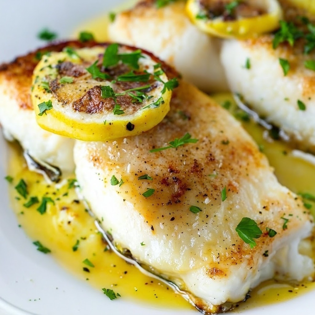 Lemon Garlic Butter Baked Cod Fillets Recipe Baked Cod Recipe Fish