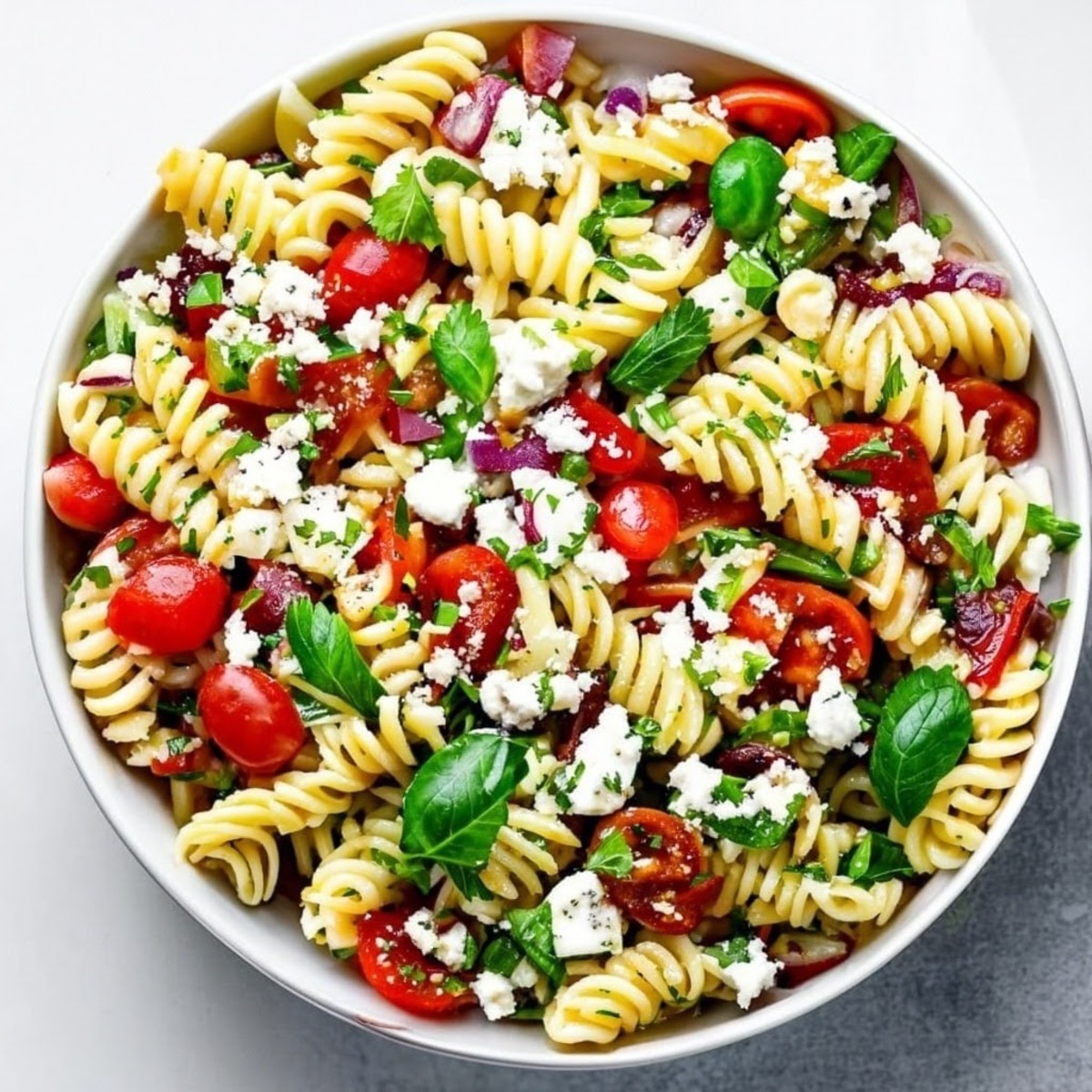 Mediterranean Pasta Salad with Feta Recipe - Instacart