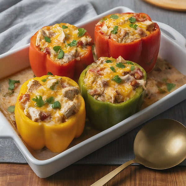 Chicken Stuffed Bell Peppers