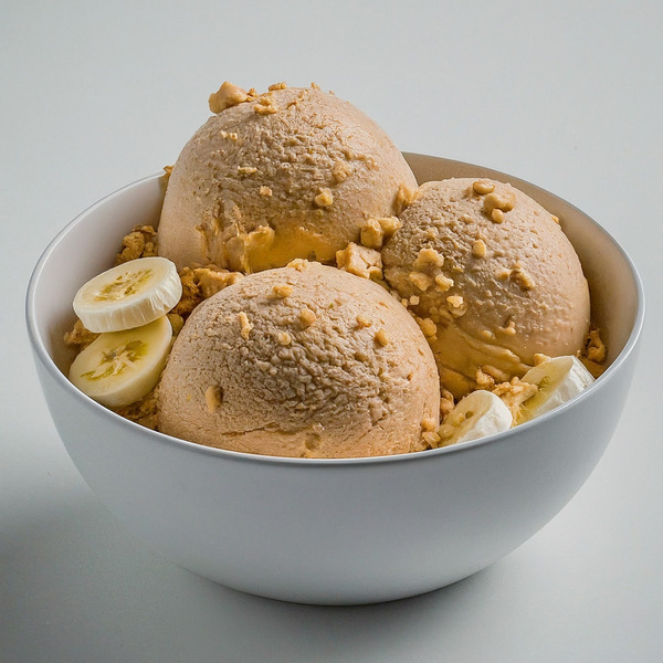 Image showcasing Banana and Peanut Ice Cream for Dogs Recipe - Instacart