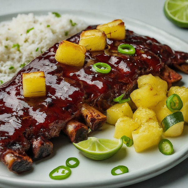 Hawaiian Pineapple BBQ Ribs + Coconut Lime Rice Instacart
