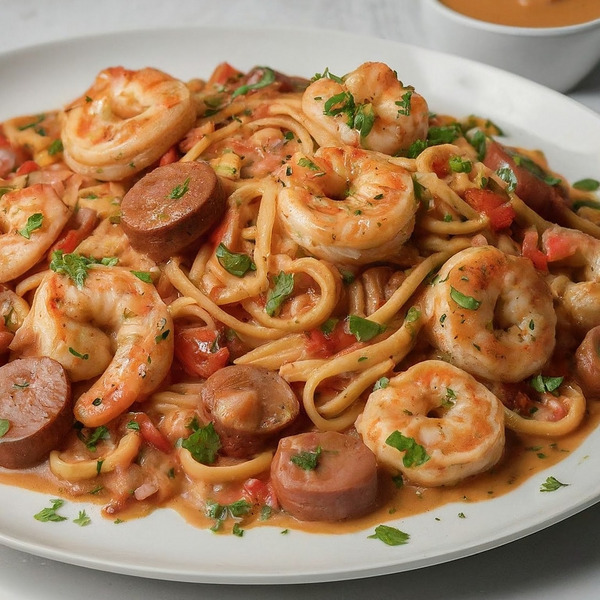 Shrimp & Sausage Pasta with Creole Sauce Recipe Instacart
