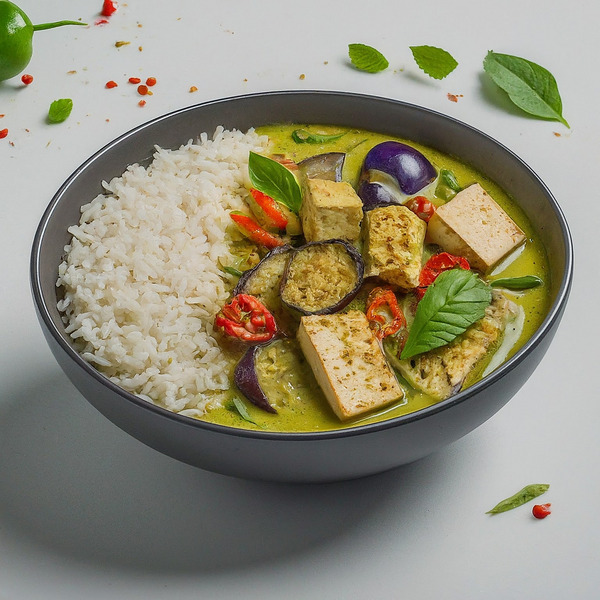 Thai Green Curry with Eggplant, Tofu, Recipe, & Rice - Instacart