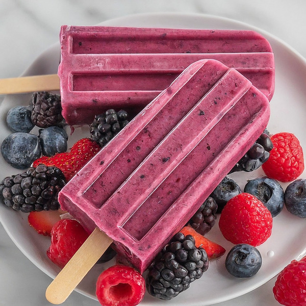 Yo Berry Frozen Yogurt Berry Smoothie Pops Recipe | Publix