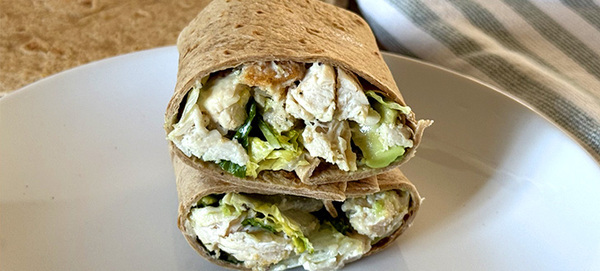 Chicken Caesar Avocado Wrap