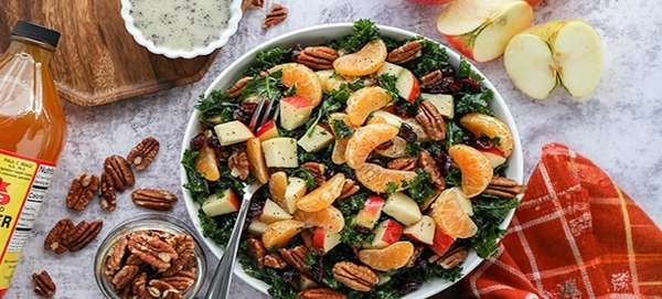 Chopped Apple and Mandarin Salad with Creamy Poppy Seed Dressing Recipe |  Sprouts