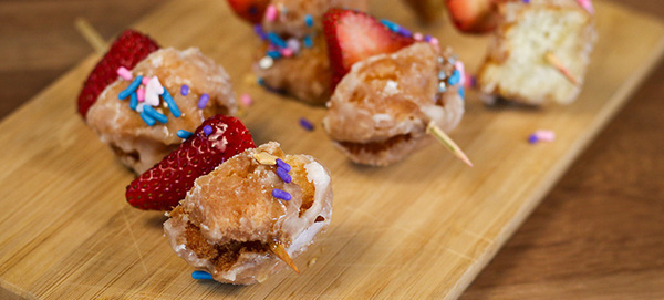 Lemon Donut Fruit Kabobs