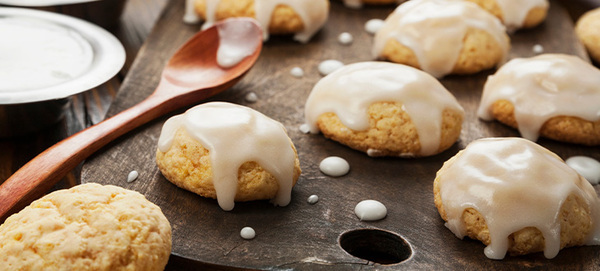 Pumpkin Cookies with Orange Glaze