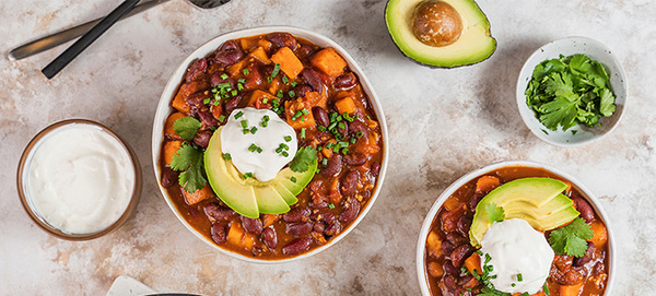 Beefy Sweet Potato & Black Bean Chili