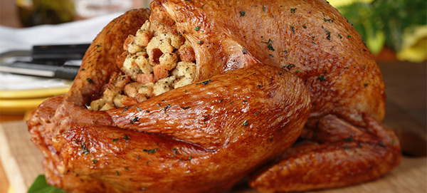 Stuffed Turkey with Sage Gravy