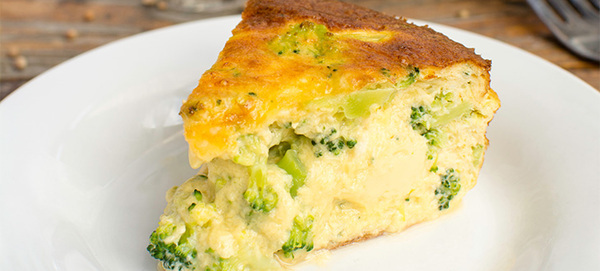 Crustless Broccoli Cheddar Quiche