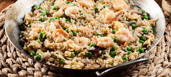 Slow Cooker Shrimp Farro Risotto